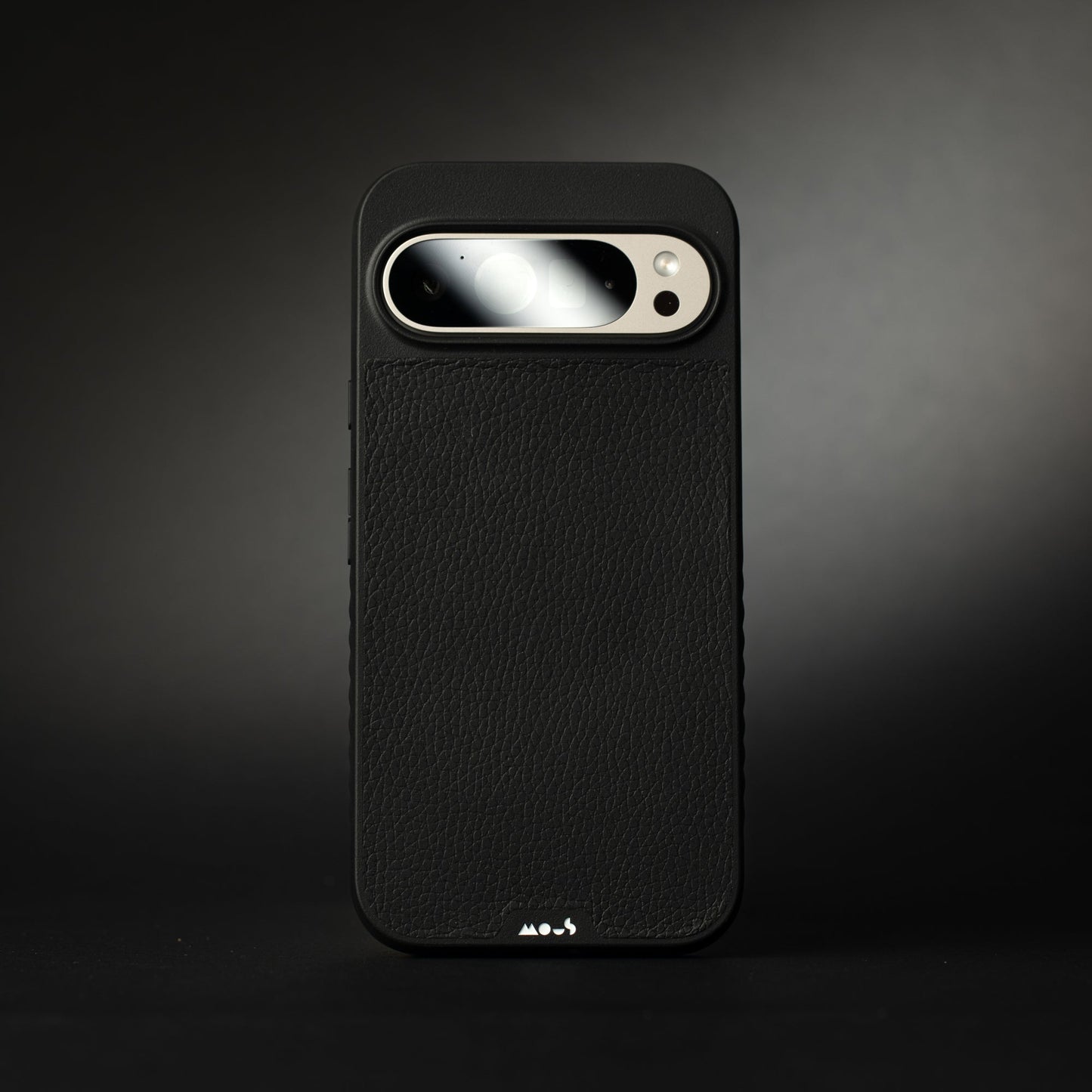 Compatible Black Leather Phone Case