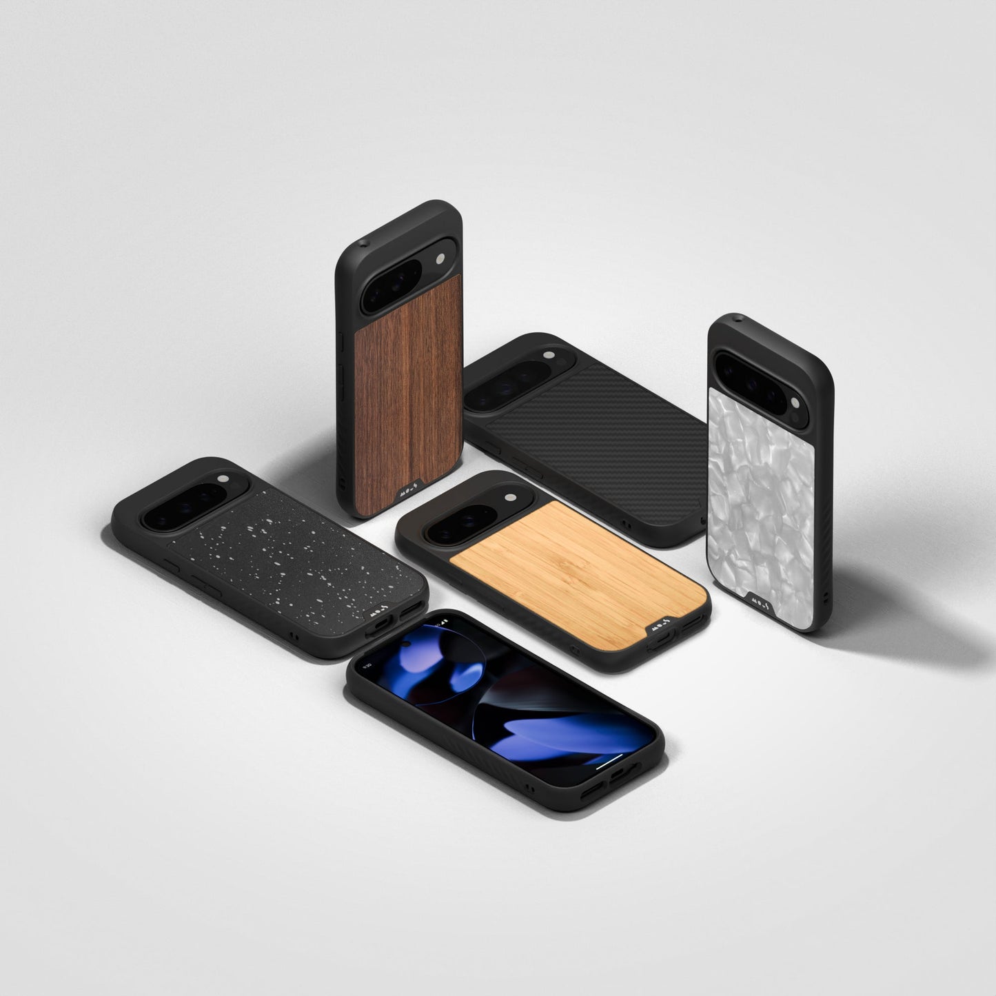 Compatible Black Leather Phone Case