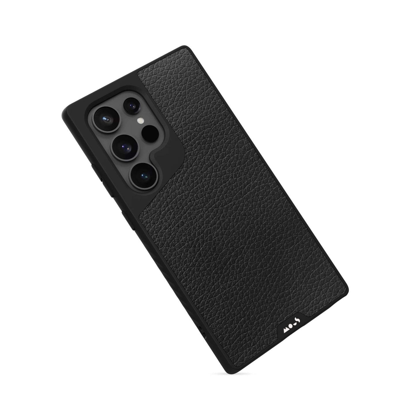 Compatible Black Leather Phone Case