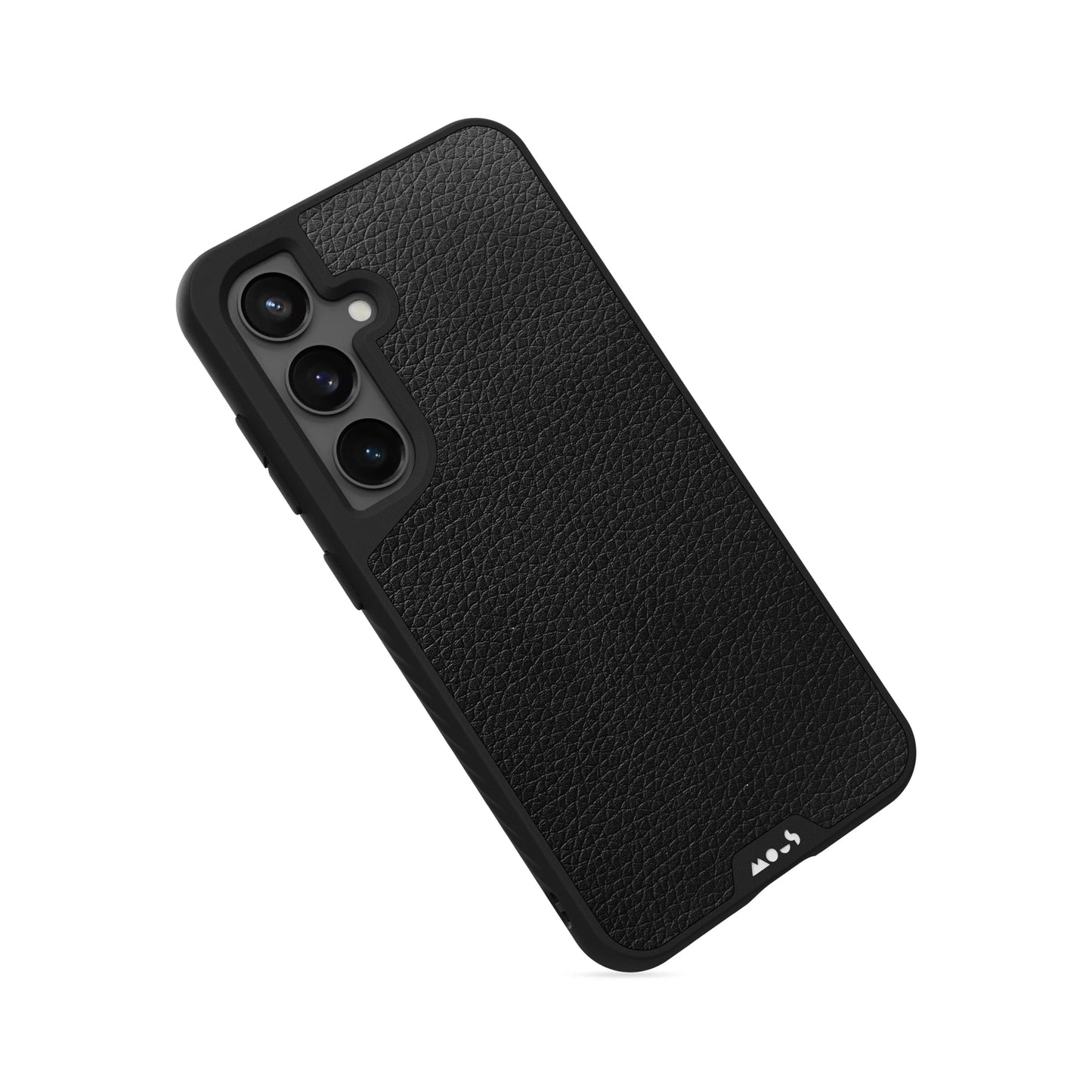 Compatible Black Leather Phone Case