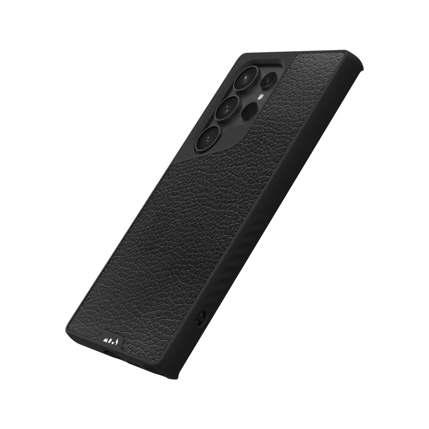 Compatible Black Leather Phone Case