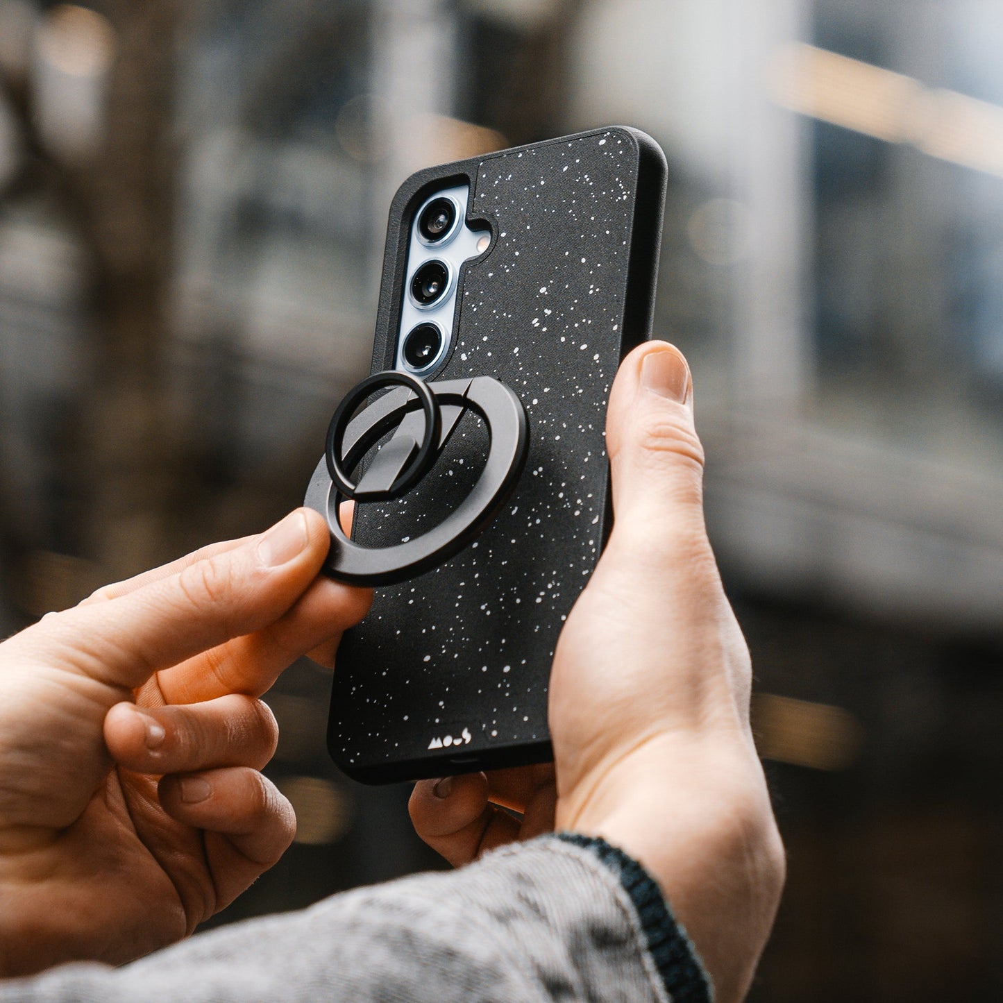 Compatible Speckled Fabric Phone Case