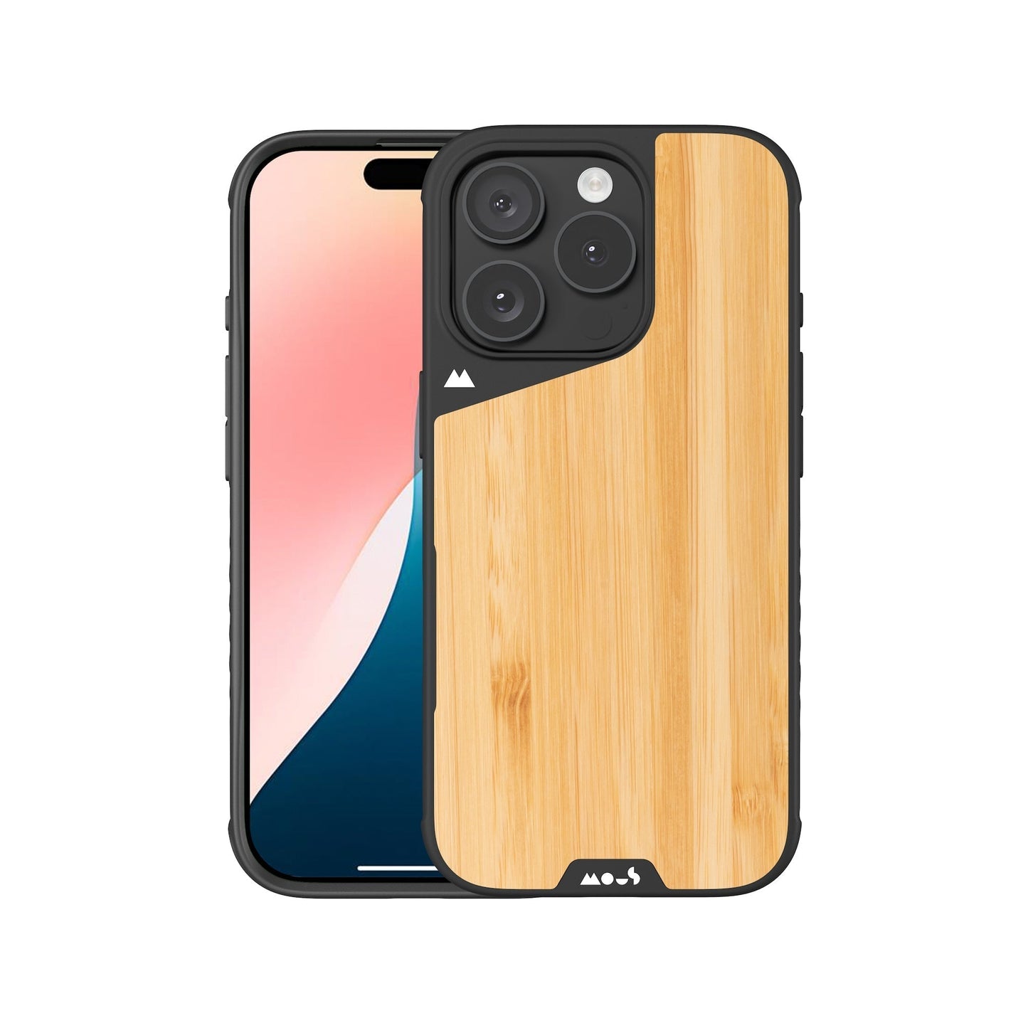 Compatible Bamboo Phone Case with Camera Control Button