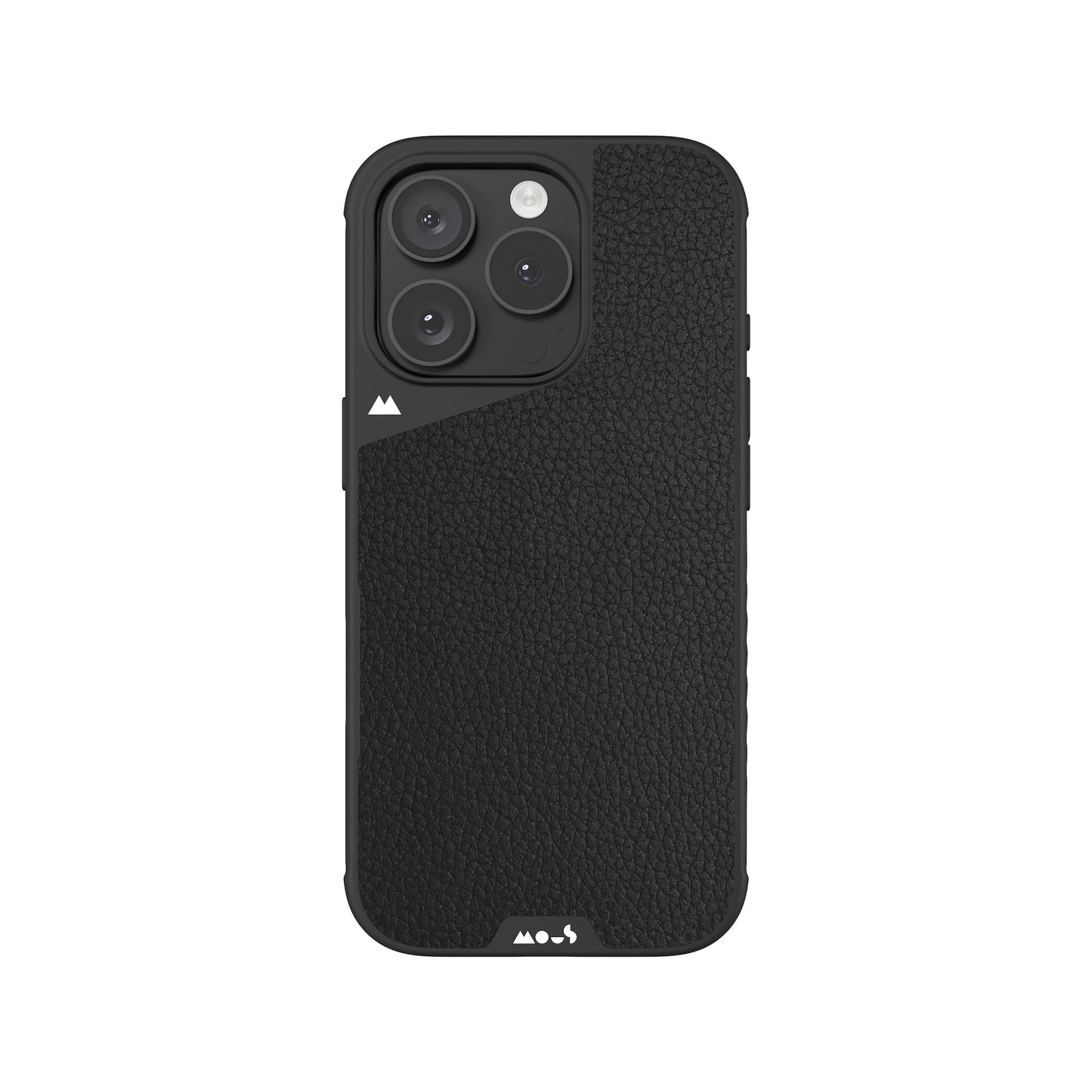 Compatible Black Leather Phone Case with Camera Control Button