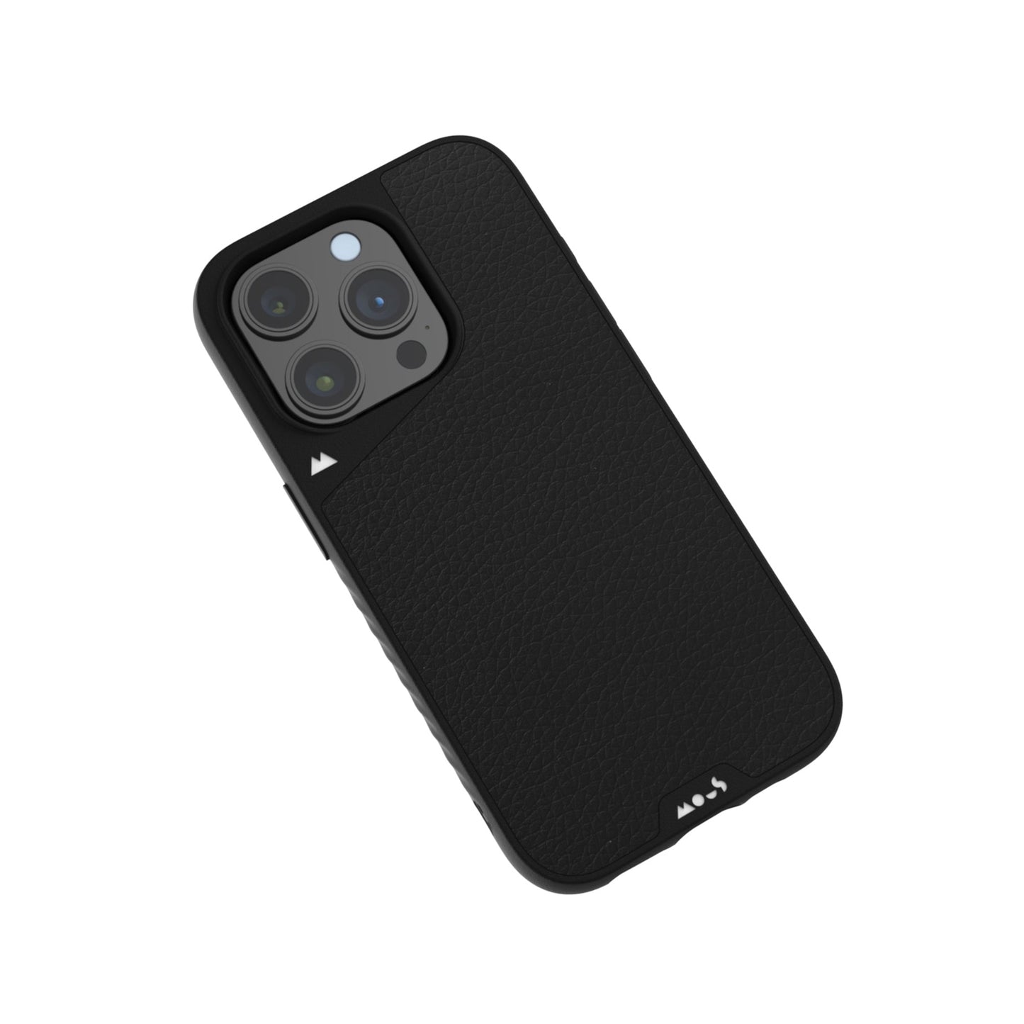 Compatible Black Leather Phone Case