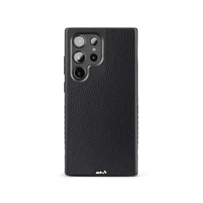 Compatible Black Leather Phone Case