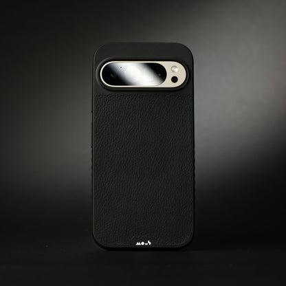 Compatible Black Leather Phone Case