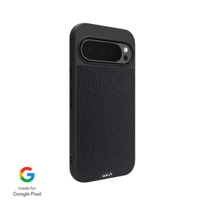 Compatible Black Leather Phone Case
