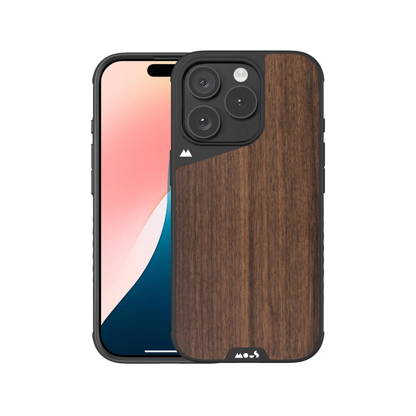 Compatible Walnut Phone Case with Camera Control Button