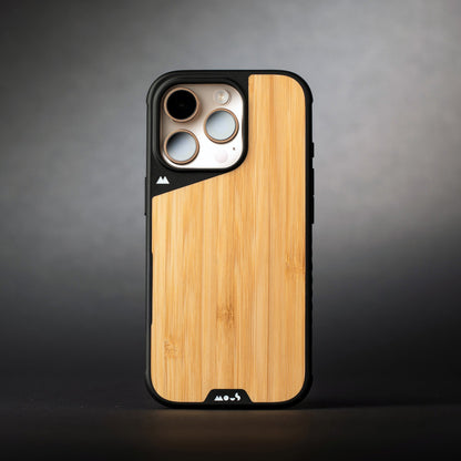 Compatible Bamboo Phone Case with Camera Control Button