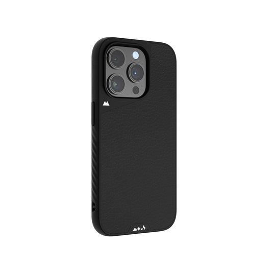 Compatible Black Leather Phone Case