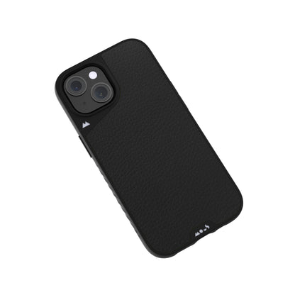 Compatible Black Leather Phone Case
