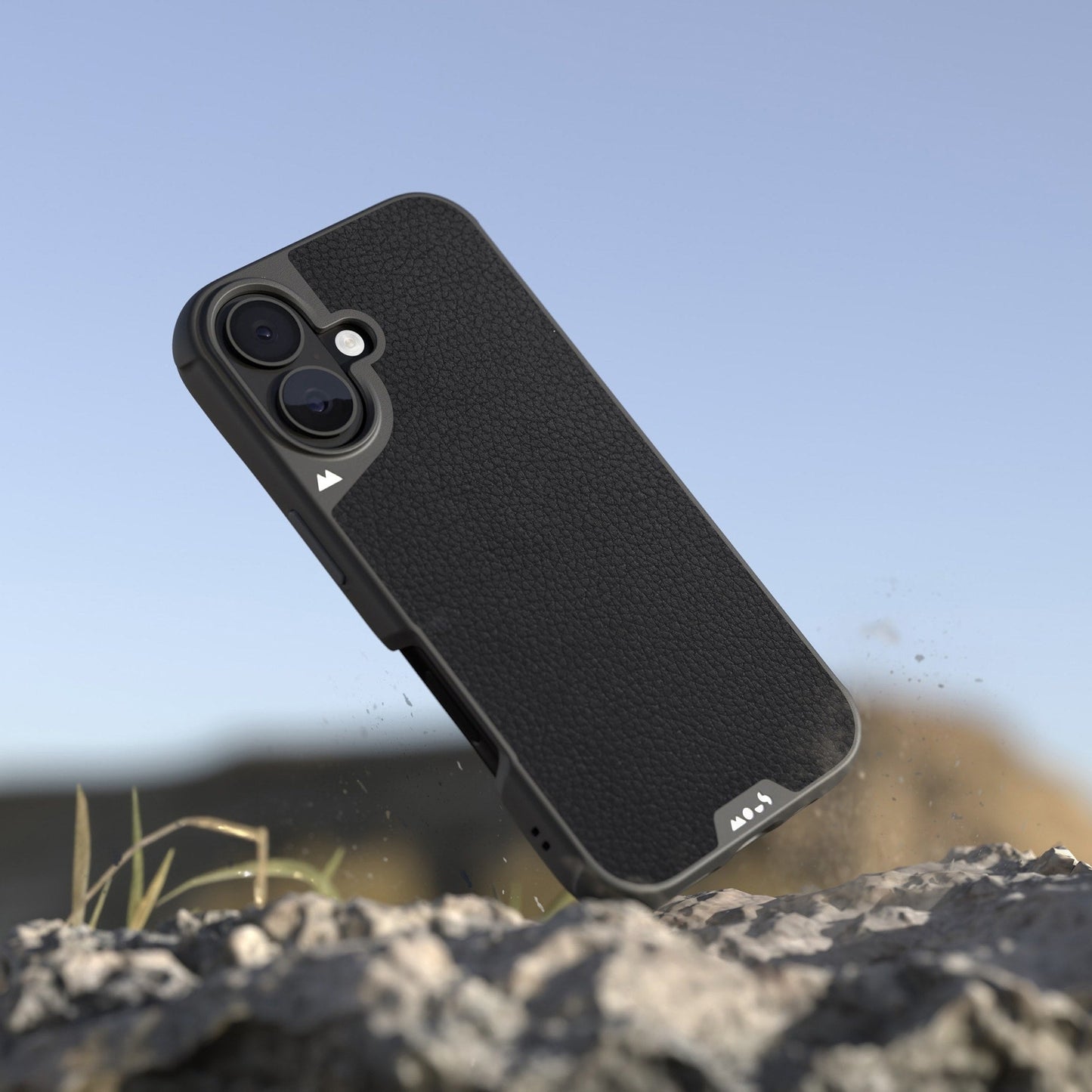 Black Leather Protective Phone Case